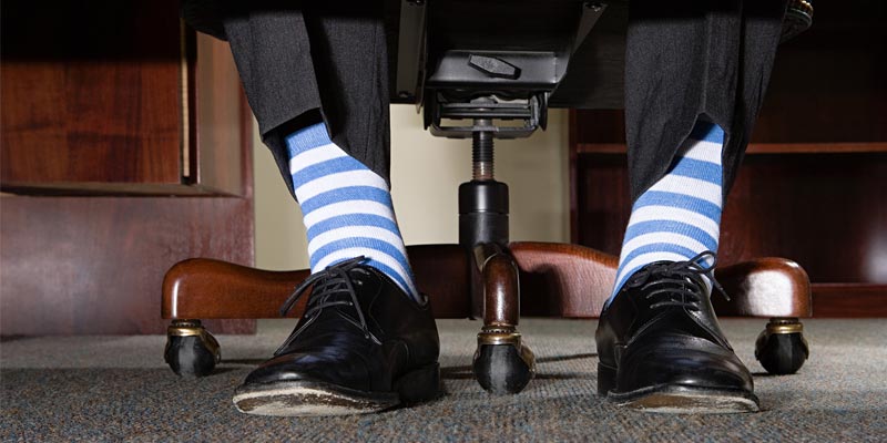 Nevhodné ponožky na pohovor